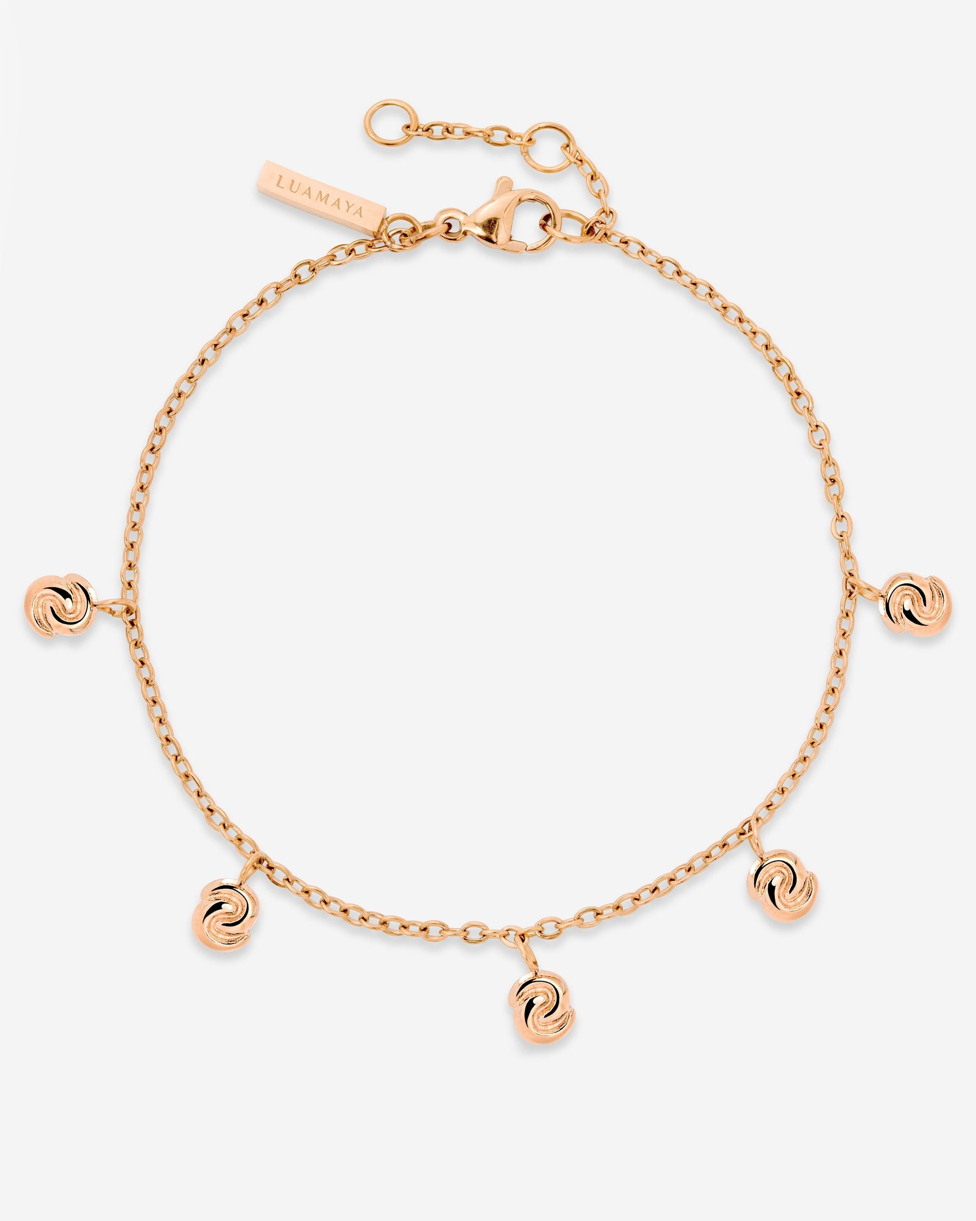Tides of Time Anklet Rose Gold