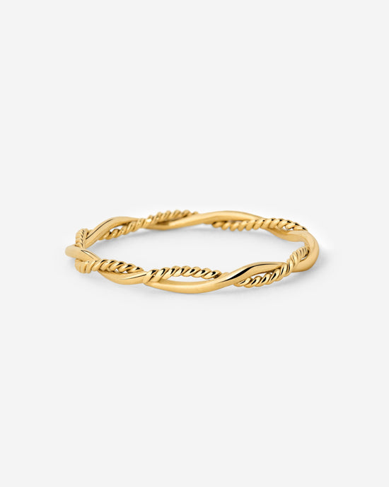 Curly Twist Ring Gold