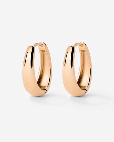Seeker Hoops Small Rose Gold