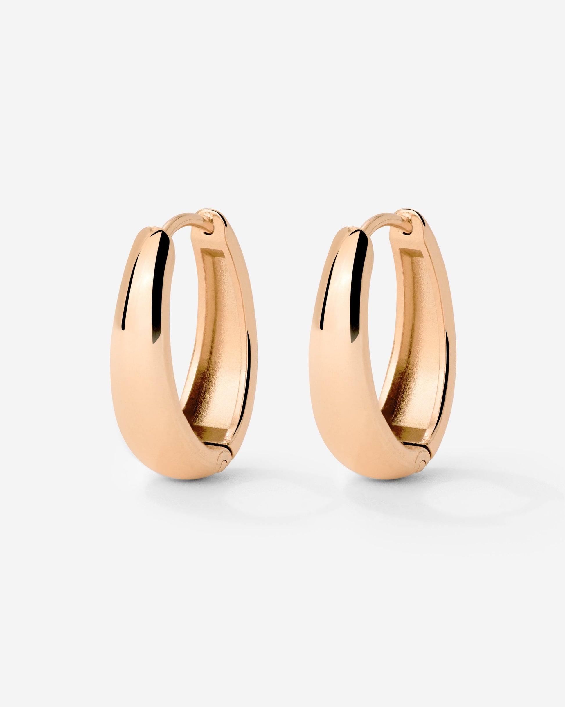 Seeker Hoops Small Rose Gold