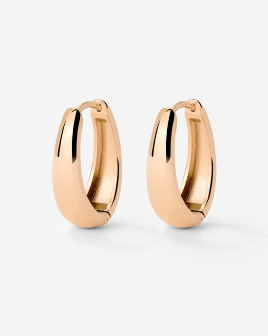 Seeker Hoops Small Rose Gold
