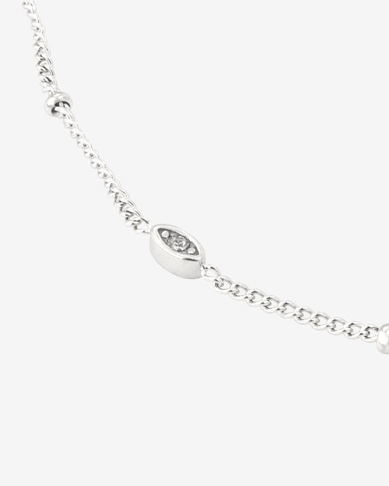 Sparkling Eyes Anklet Silver