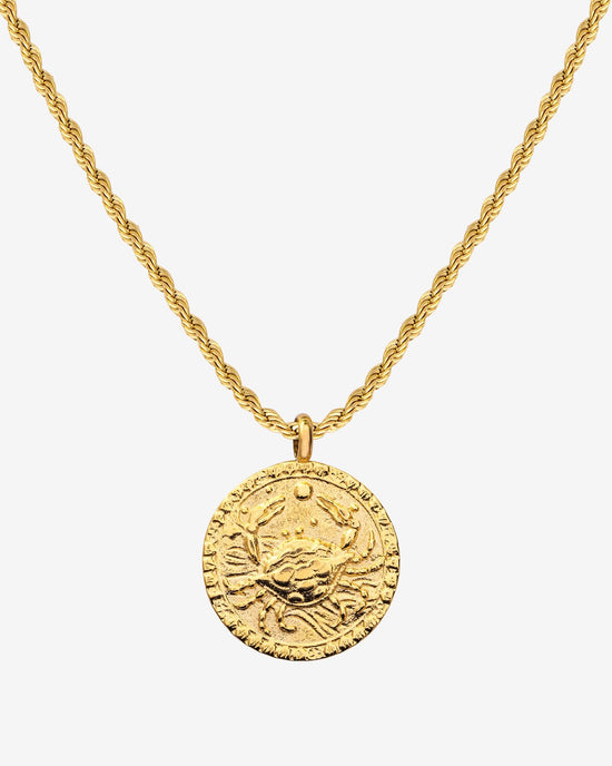 Zodiac Sign Necklace Gold