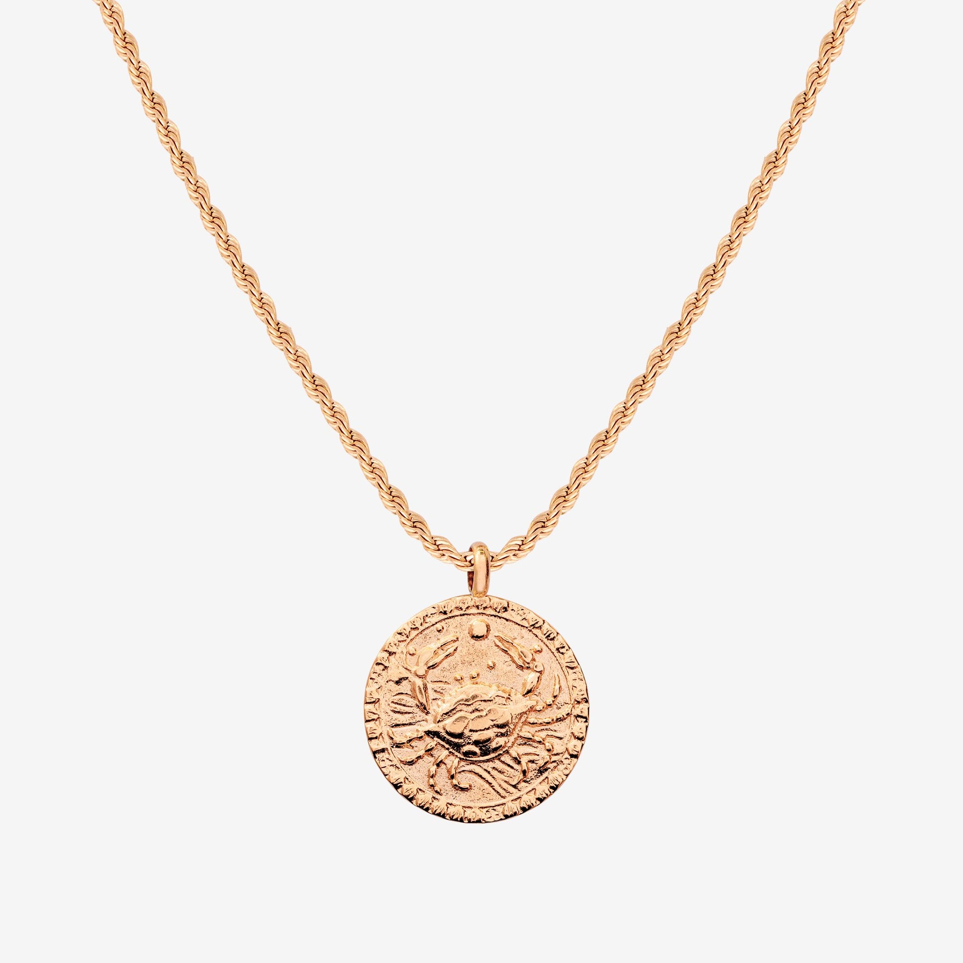 Zodiac Sign Necklace Rose Gold