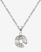 Sparkling Donut Necklace Silver
