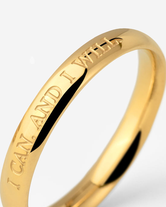 I can. And I will Ring gold