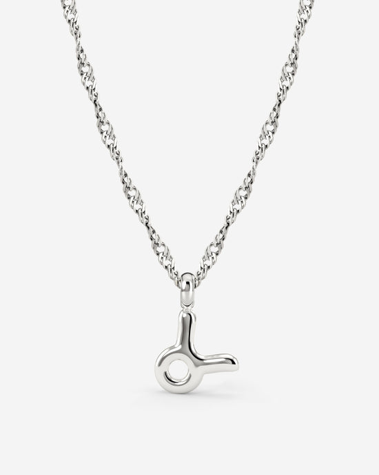 Taurus Bubble Necklace Silver