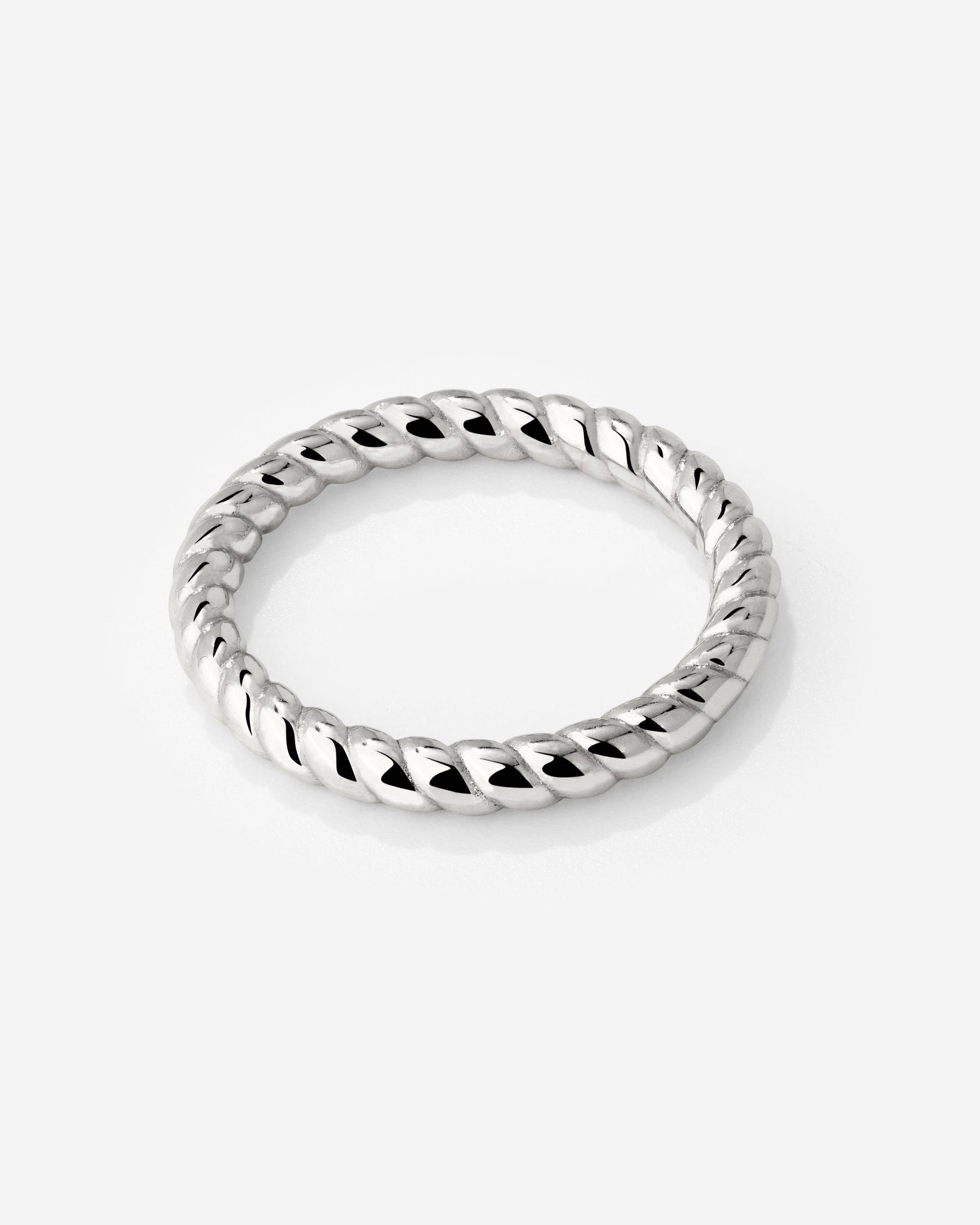 Endless Twist Ring Silver
