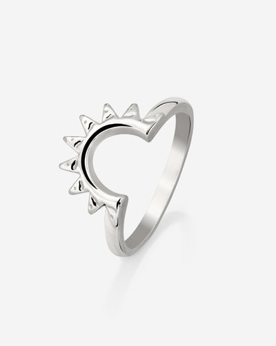 Sun Ray Ring Silver