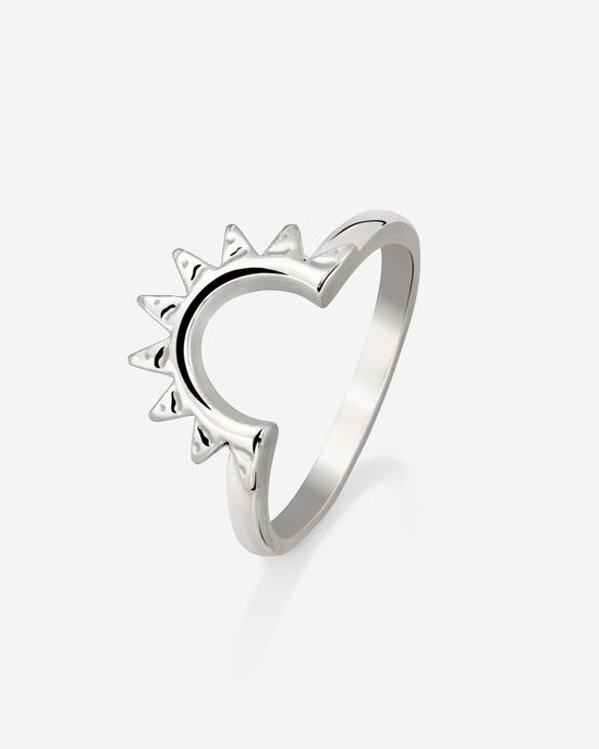 Sun Ray Ring Silver