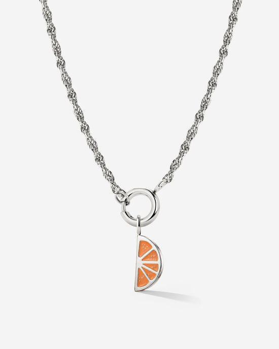 Juicy Rope Chain Necklace Set Silver
