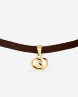 Pretzel Babe Choker Dark Brown