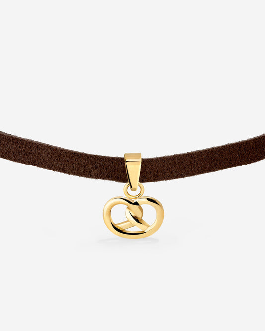 Pretzel Babe Choker Dark Brown