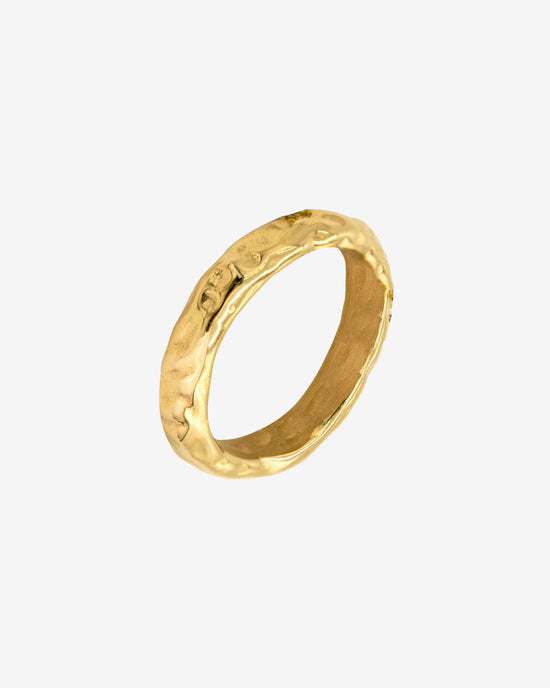 Hammered Unity Ring Gold