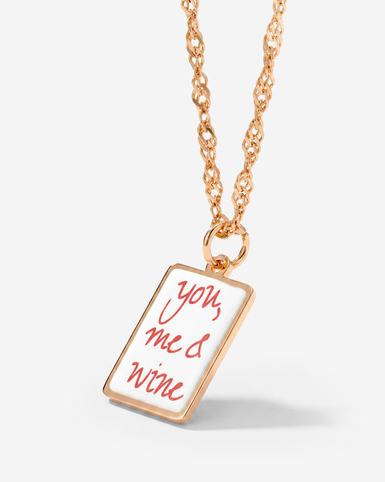 You, me & wine Necklace