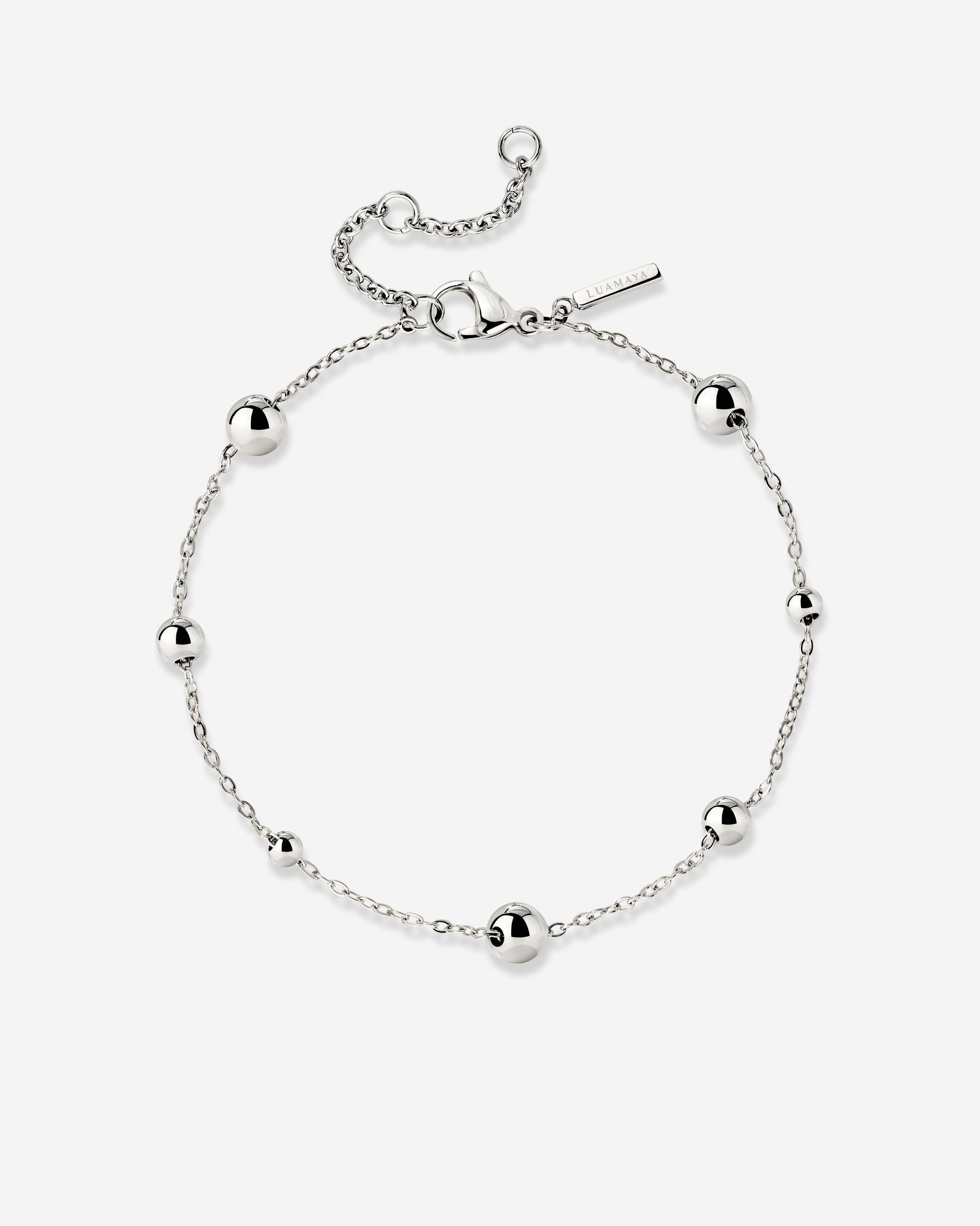 Infinite Beads Bracelet Silver
