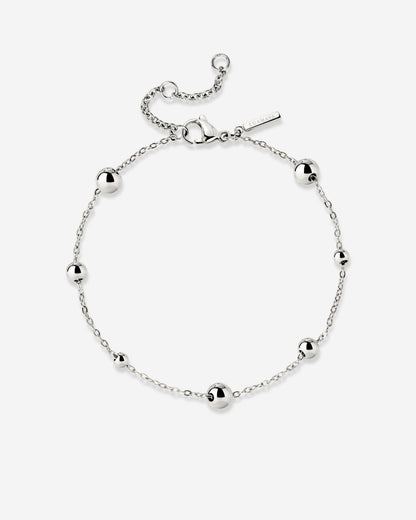 Infinite Beads Bracelet Silver