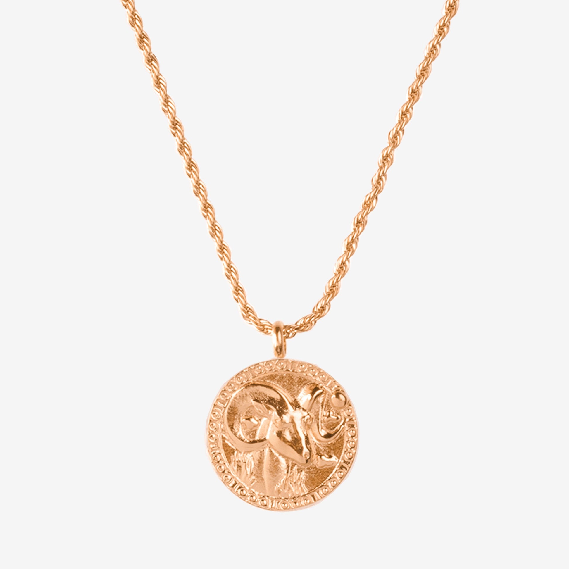 Zodiac Sign Necklace Rose Gold
