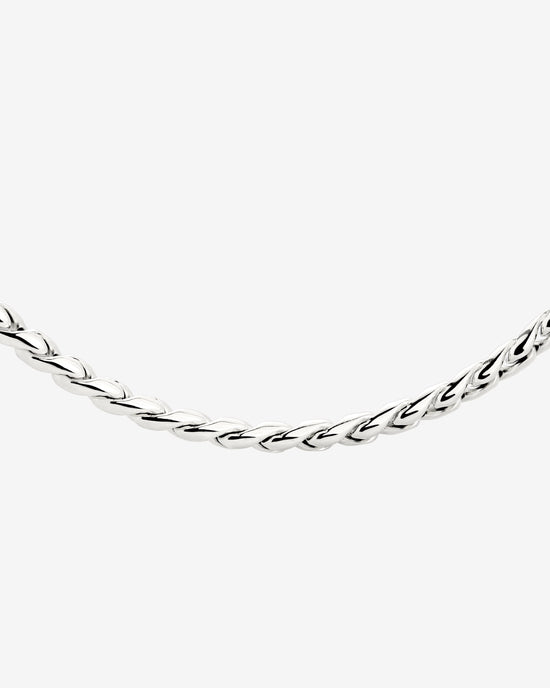 Spiral Links Necklace Silver
