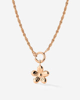 Blossom Rope Chain Necklace Set Rose Gold