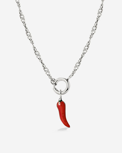 Chili Singapore Chain Necklace Set Silver