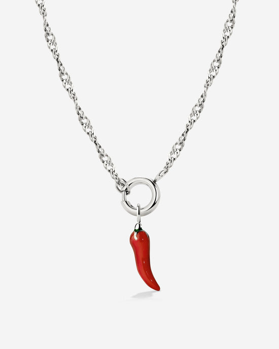 Chili Singapore Chain Necklace Set Silver