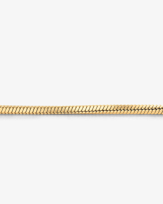 Squared Snake Chain Necklace gold