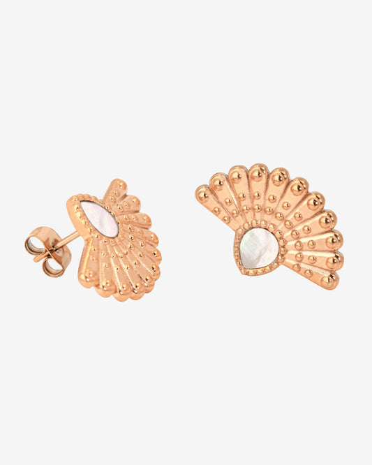 Incredible Leo Stud Earrings Rose Gold