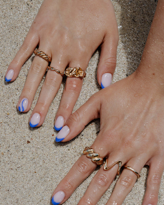 Crinkled Ring Rose Gold