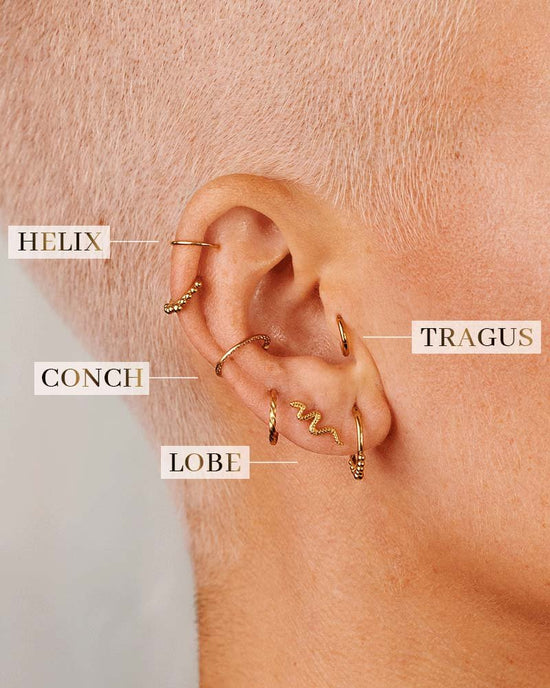 Radiant Click Piercing Gold