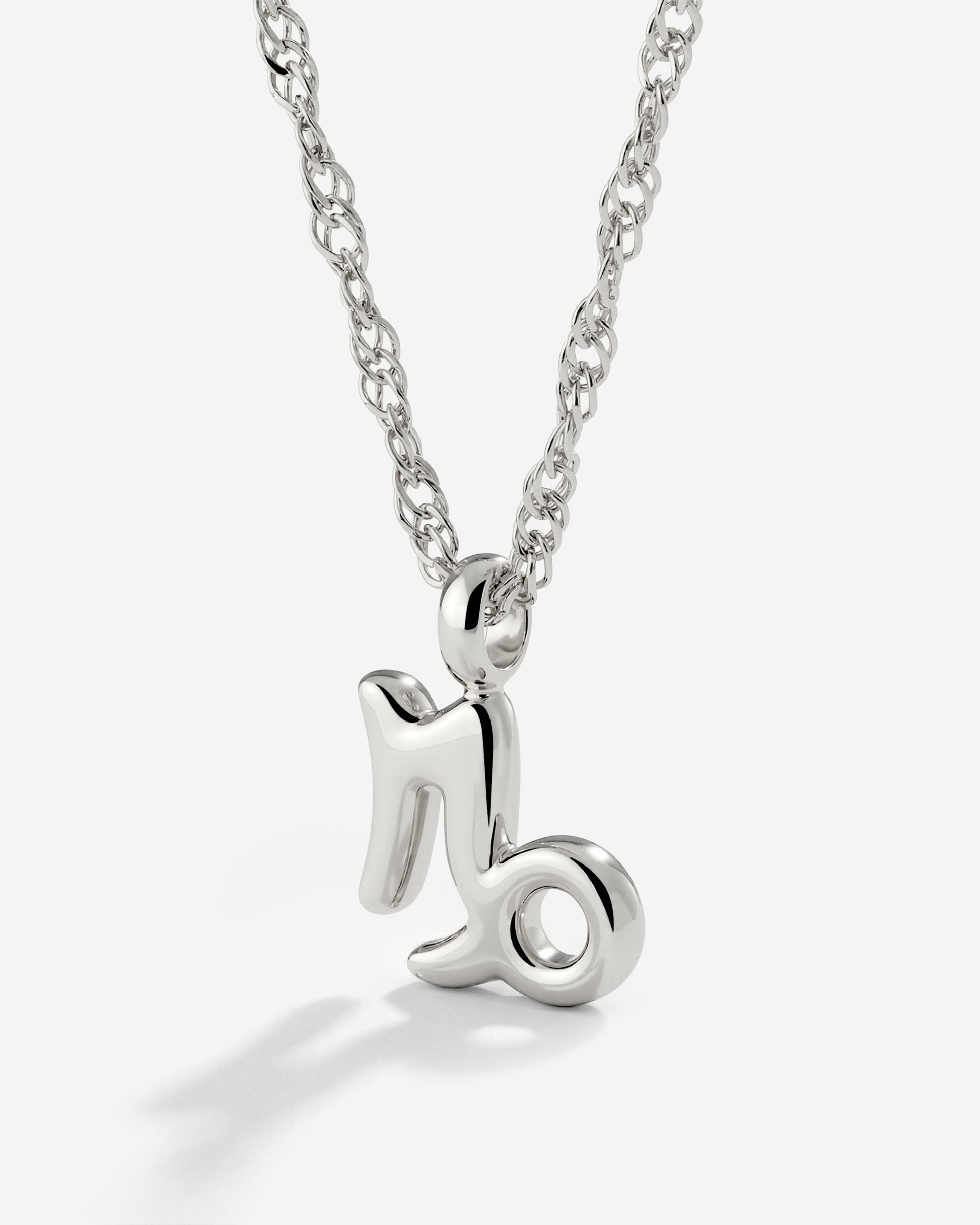 Capricorn Bubble Necklace Silver