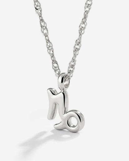 Capricorn Bubble Necklace Silver