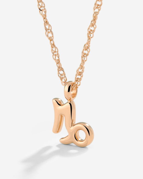 Capricorn Bubble Necklace Rose Gold