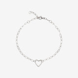 Loving Heart Bracelet Silver