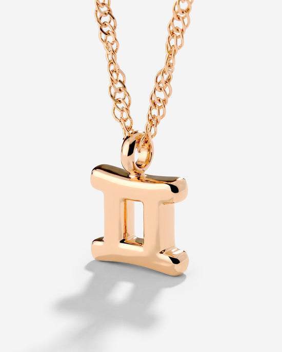 Gemini Bubble Necklace Rose Gold
