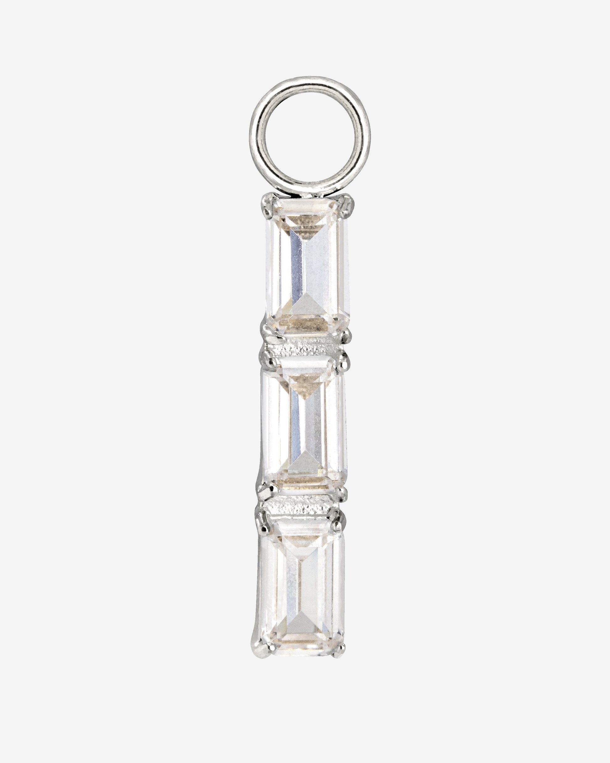 Baguette Bundle Hoop Set Small Silver