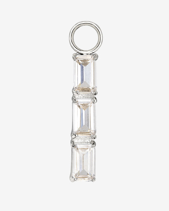 Baguette Bundle Hoop Set Small Silver