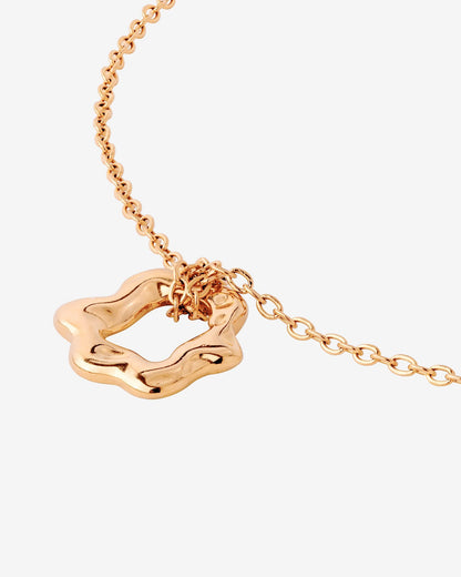Melting Donut Necklace Rose Gold