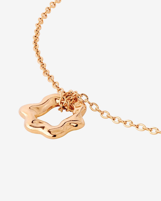 Melting Donut Necklace Rose Gold