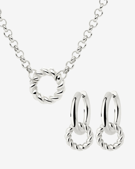 Twisted Donut Bundle Silver