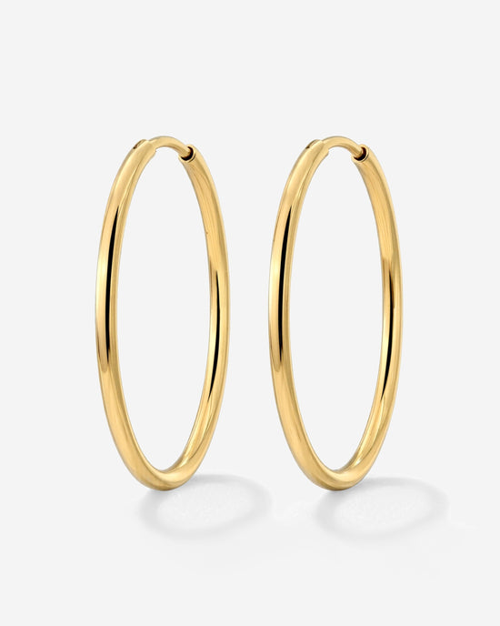 Extra Large Hoops Gold