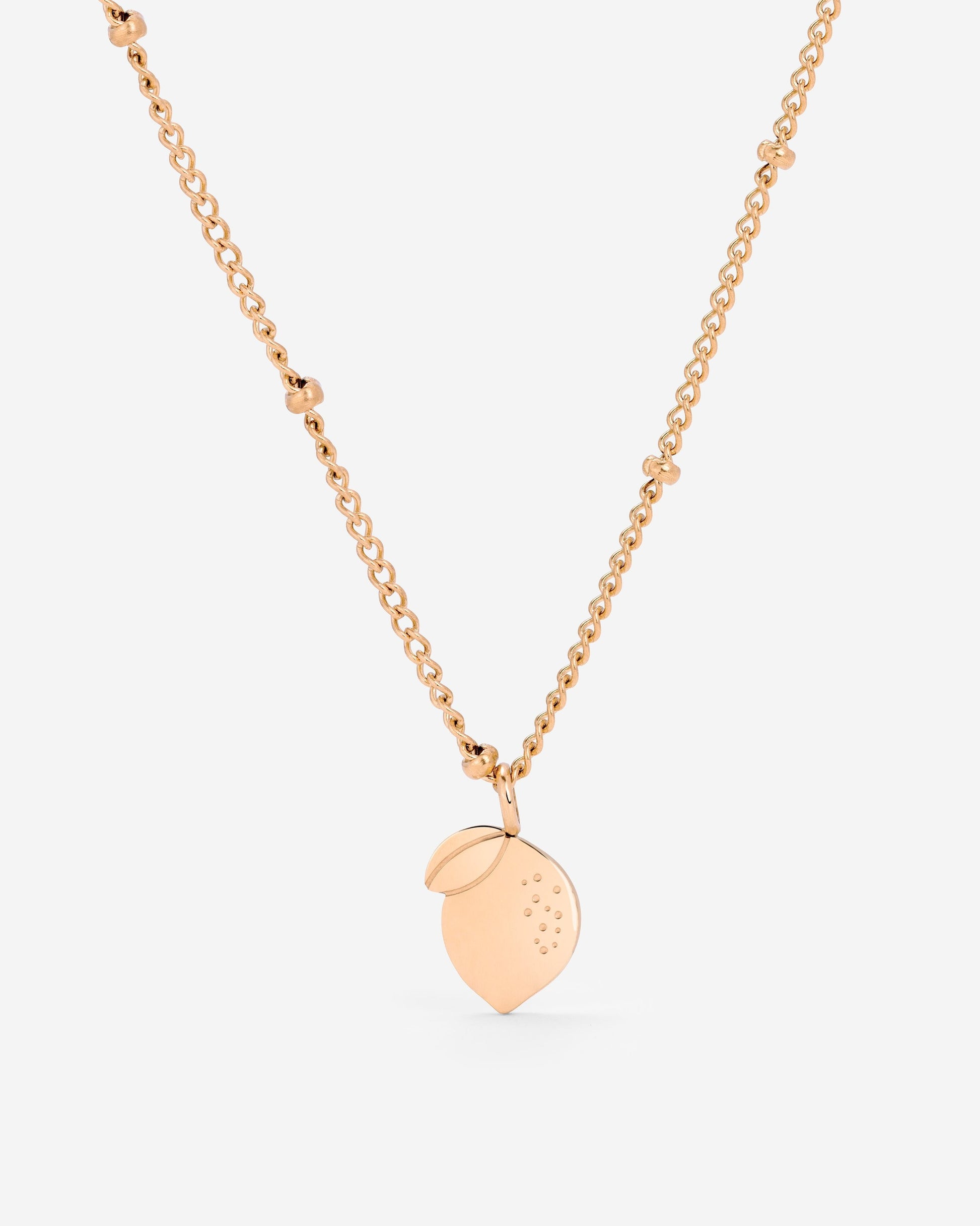 When Life gives you Lemons Necklace Rose Gold
