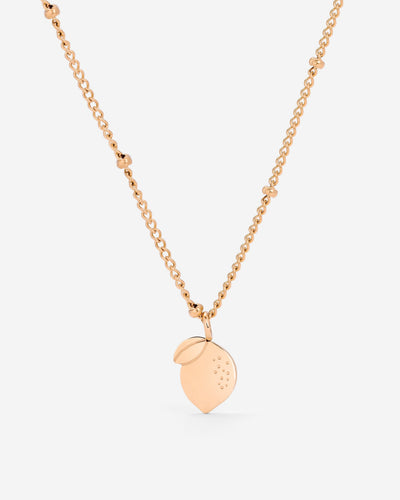 When Life gives you Lemons Necklace Rose Gold