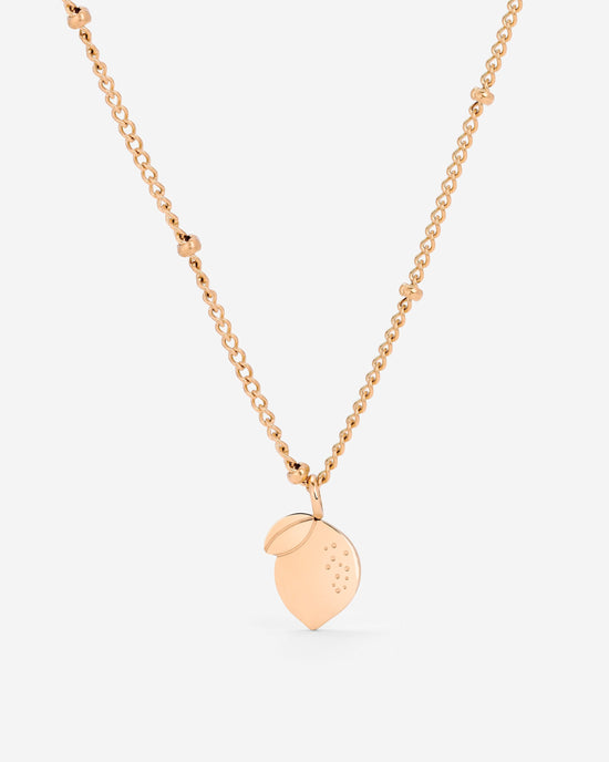 When Life gives you Lemons Necklace Rose Gold