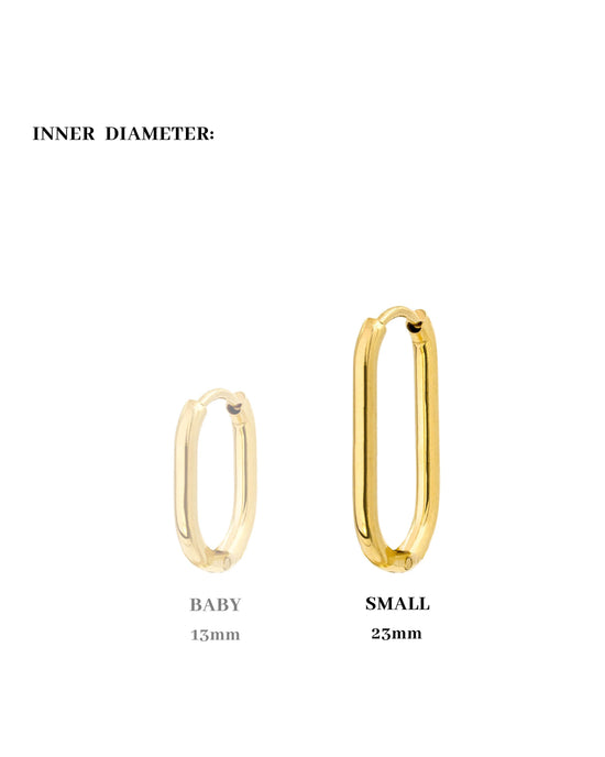 Oval Hoop Set Small