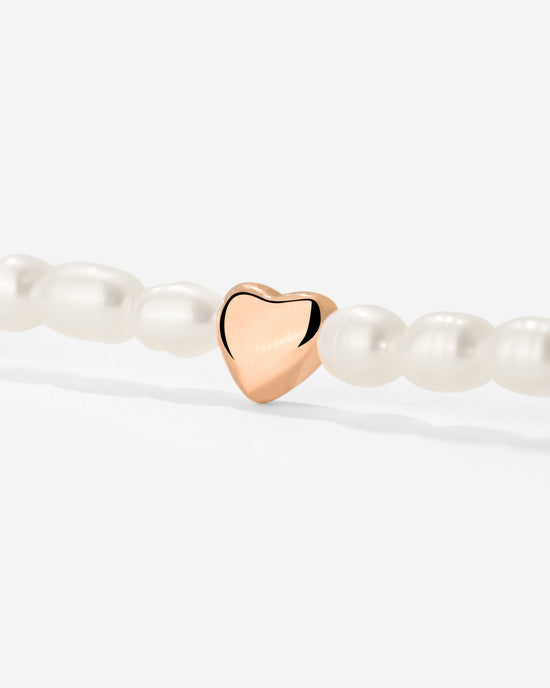 Love Pearls Necklace Rose Gold