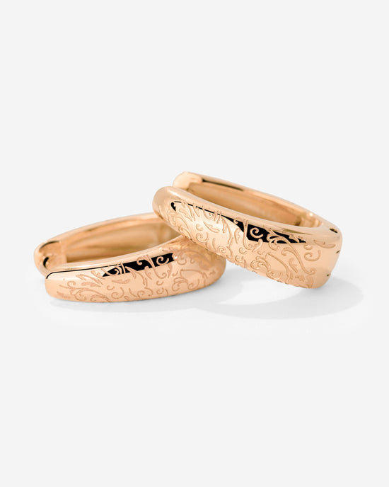 Desert Glow Hoops Rose Gold