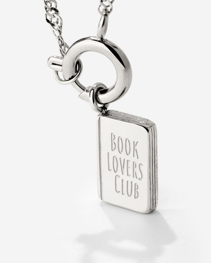 Book Lovers Club Singapore Chain Necklace Set Silver