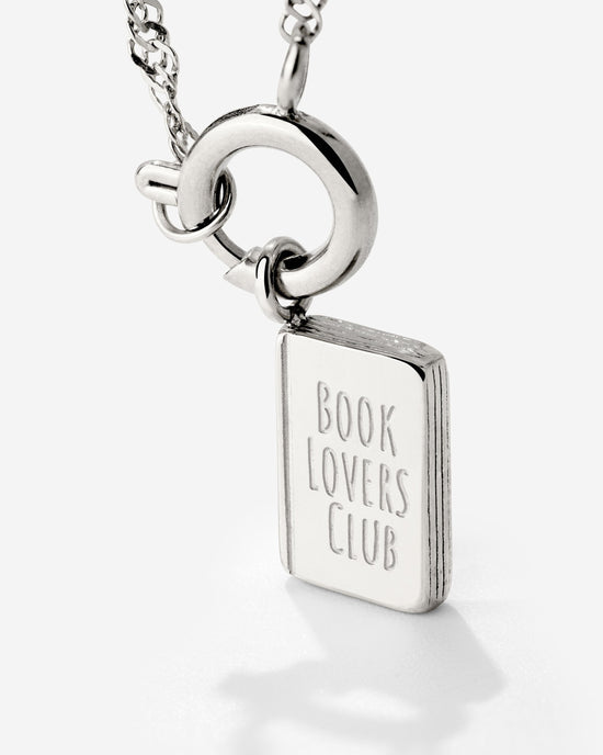 Book Lovers Club Singapore Chain Necklace Set Silver