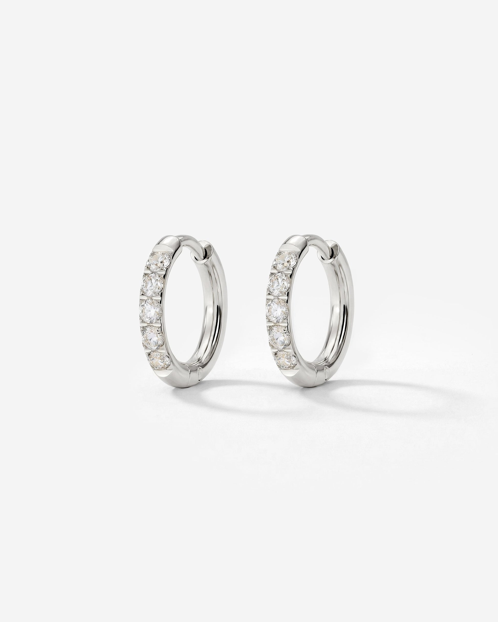 Glimmer Hoops Baby Silver